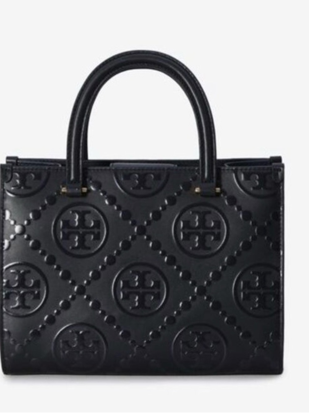 Tory Burch T MONOGRAM TOP-HANDLE EMBOSSED TOTE - Picture 6 of 10
